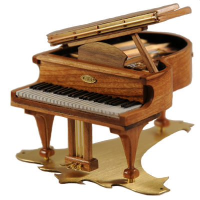 A grand piano mezuzah case by Ric von Neumann. (Courtesy/Libby von Neumann) A grand piano mezuzah case by Ric von Neumann. (Courtesy/Libby von Neumann)
