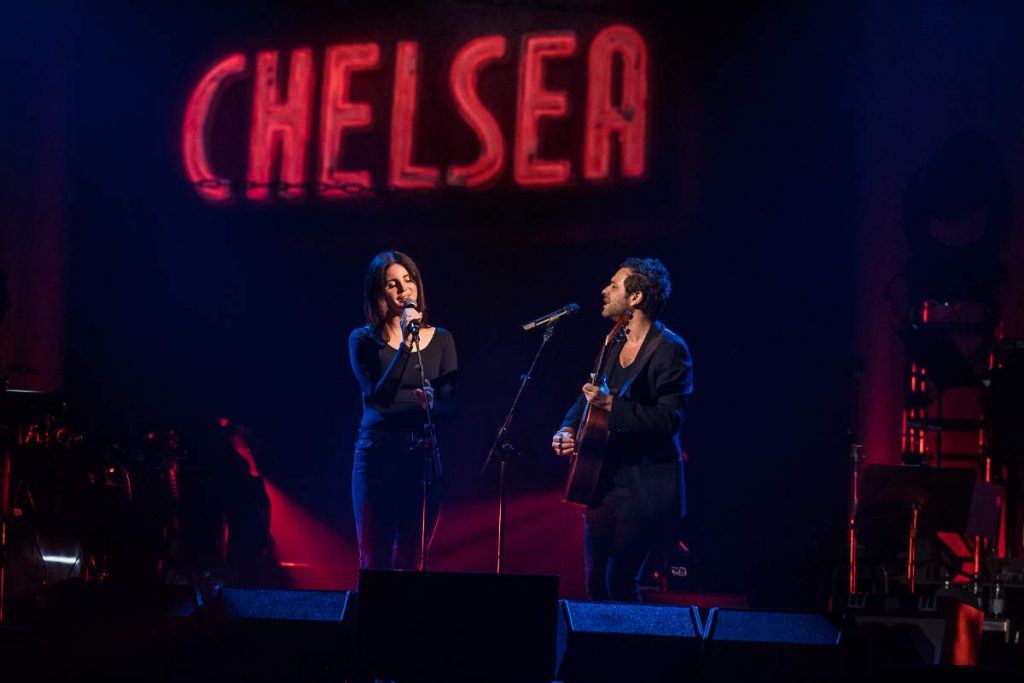 Lana Del Ray performing at the Leonard Cohen memorial concert in Montreal, November 6, 2017.
