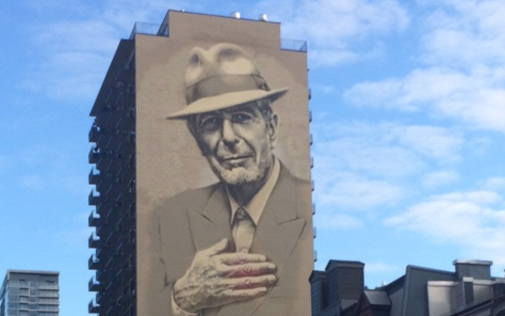 Mural of Leonard Cohen