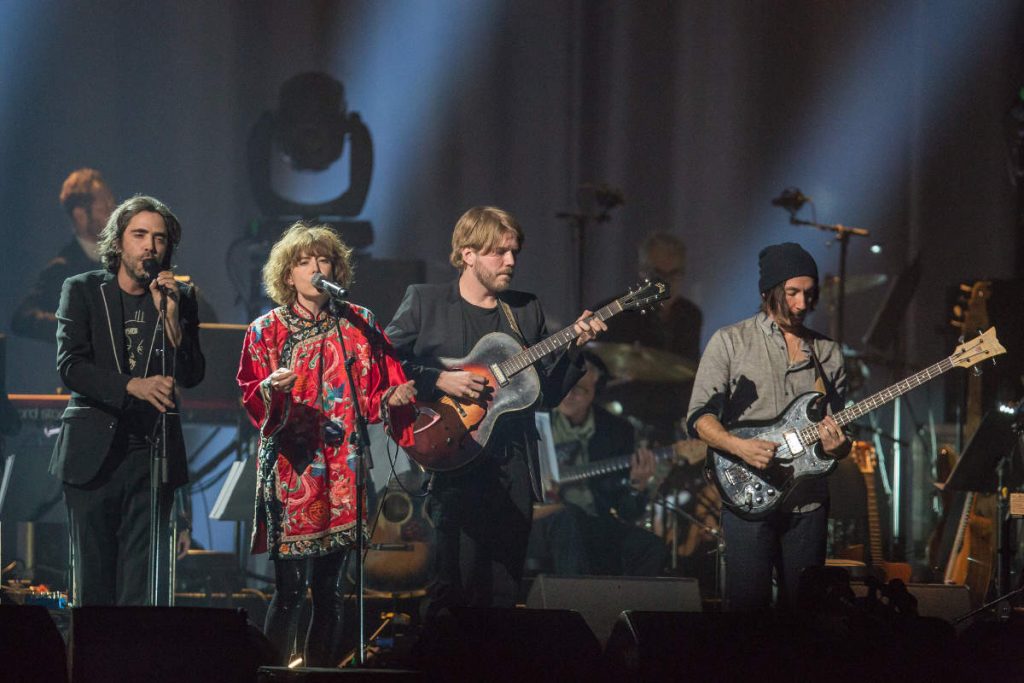 Patrick Watson performing at the Leonard Cohen memorial concert in Montreal, November 6, 2017. (Michel Couvrette)