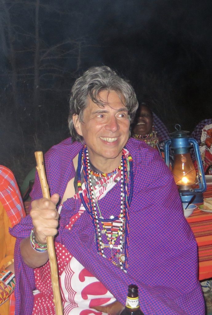Eric Young at the ceremony inducting him as a Maasai elder. (Courtesy)