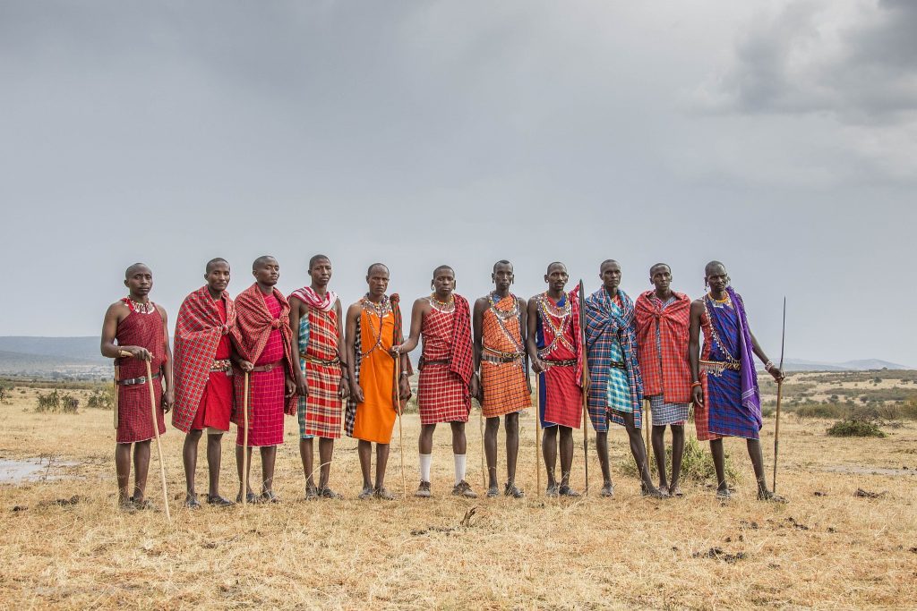 Maasai community members. (Marianne Nord)