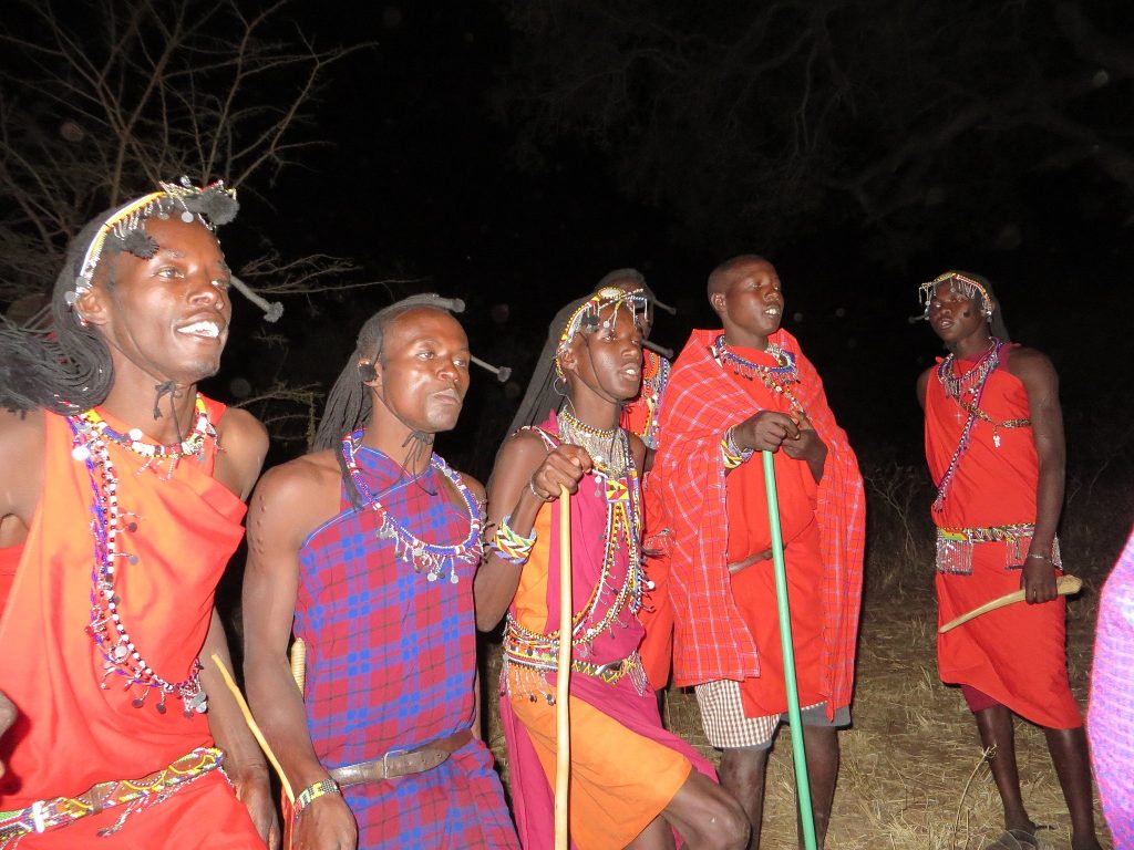 At the ceremony making Eric Young a Maasai elder. (Courtesy)