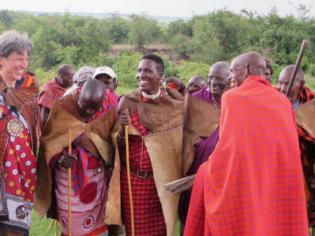 Eric Young at a ceremony making Nelson Ole Reiyia an elder. (Courtesy)