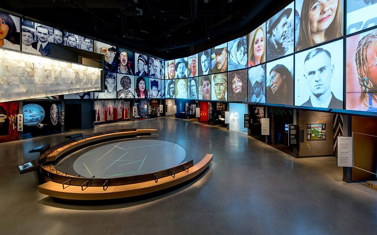 Interior of the Canadian Museum for Human Rights in Winnipeg, Manitoba.