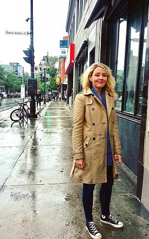 Chantal Ringuet in Montreal, at a CBC television interview on Leonard Cohen, November 2017. (Courtesy)