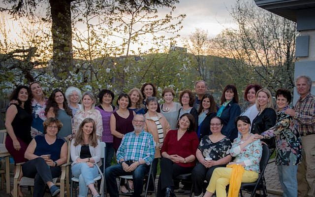 End of training party at an ERAN volunteer’s home in Toronto, May 2018. (Courtesy)