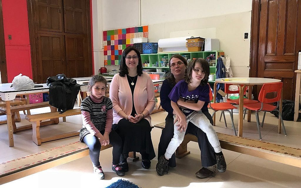 Mindy Pollak after speaking to Outremont children at school about their Hasidic neighbors. (Courtesy)