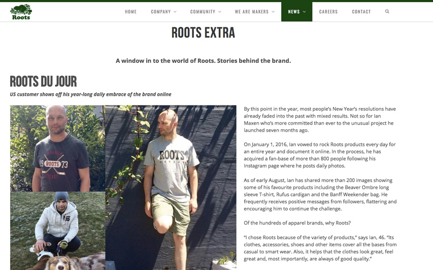 Roots website article