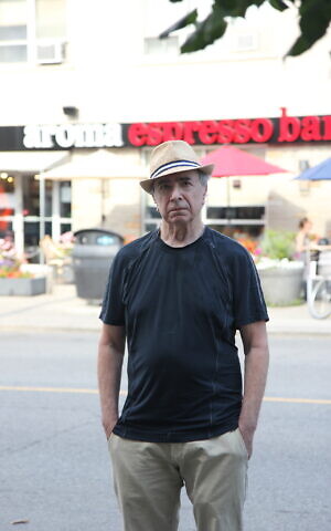 Michael Posner, author of ‘Leonard Cohen, Untold Stories,’ in midtown Toronto, August 21, 2020. (Etye Sarner)