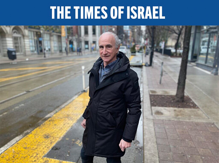 Robert Rotenberg on King Street East, near his office in downtown Toronto, January 2021.