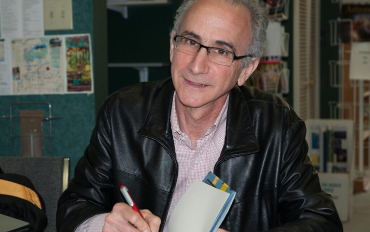 Author Robert Rotenberg speaks at the launch of his fifth book, ‘Heart of the City,’ in Toronto, August 2017.