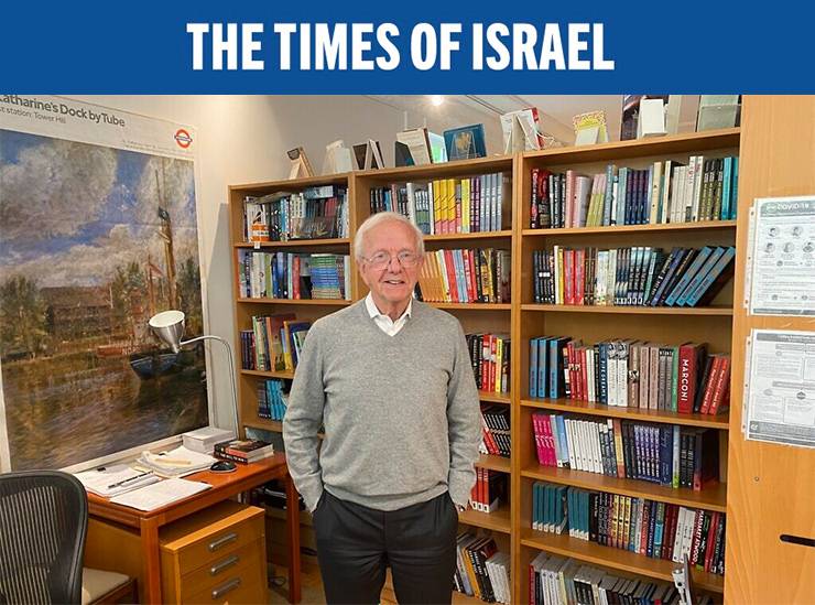 Michael Levine inside the Westwood Creative Artists office in Toronto, October 2021.