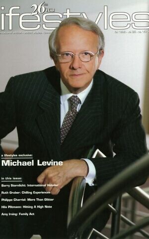 Michael Levine on the Fall 1998 cover of Lifestyles Magazine. (Courtesy)