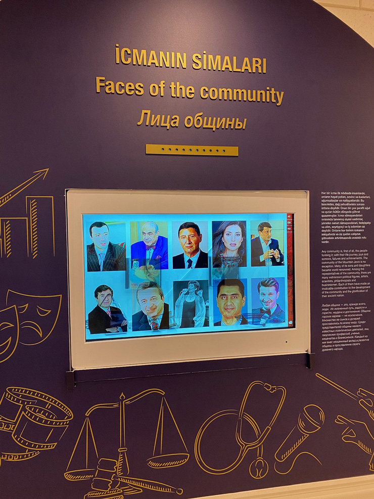 Display at Museum of Mountain Jews in Red Village. (Photo by Robert Sarner)