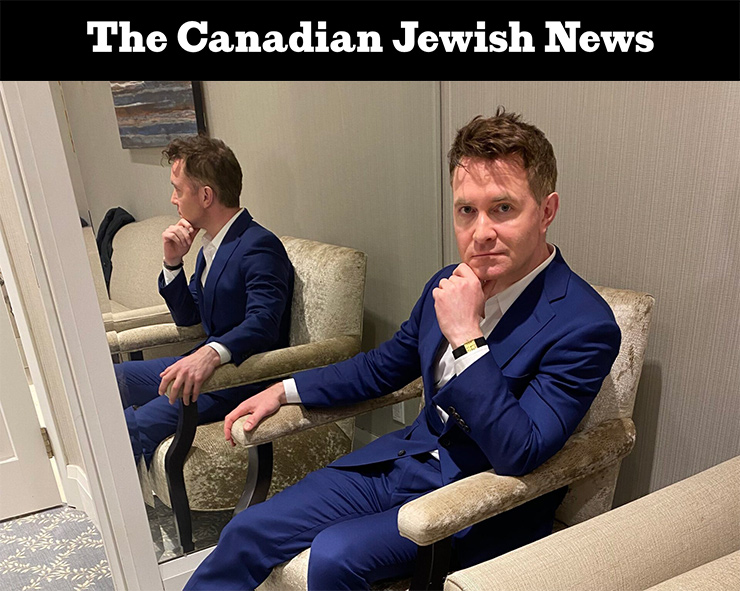Douglas Murray at the Beth Avraham Yosef of Toronto on Feb. 28, 2024. (Credit: Robert Sarner)