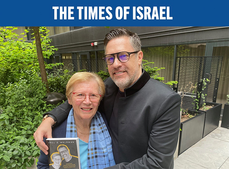 Karmela Waldman with her son Joel Waldman with Joel's new book, 'Surviving the Survivor,' in Toronto, May 2024. (Robert Sarner)